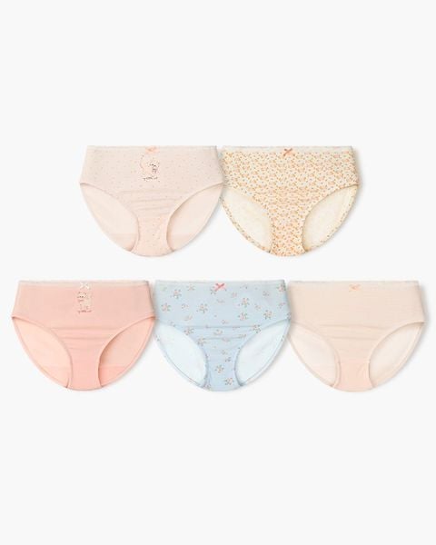 Set 5 quần chip tam giác bé gái U6053