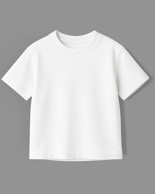 Áo thun tay ngắn vải cotton thoáng mát bé trai và bé gái U900R