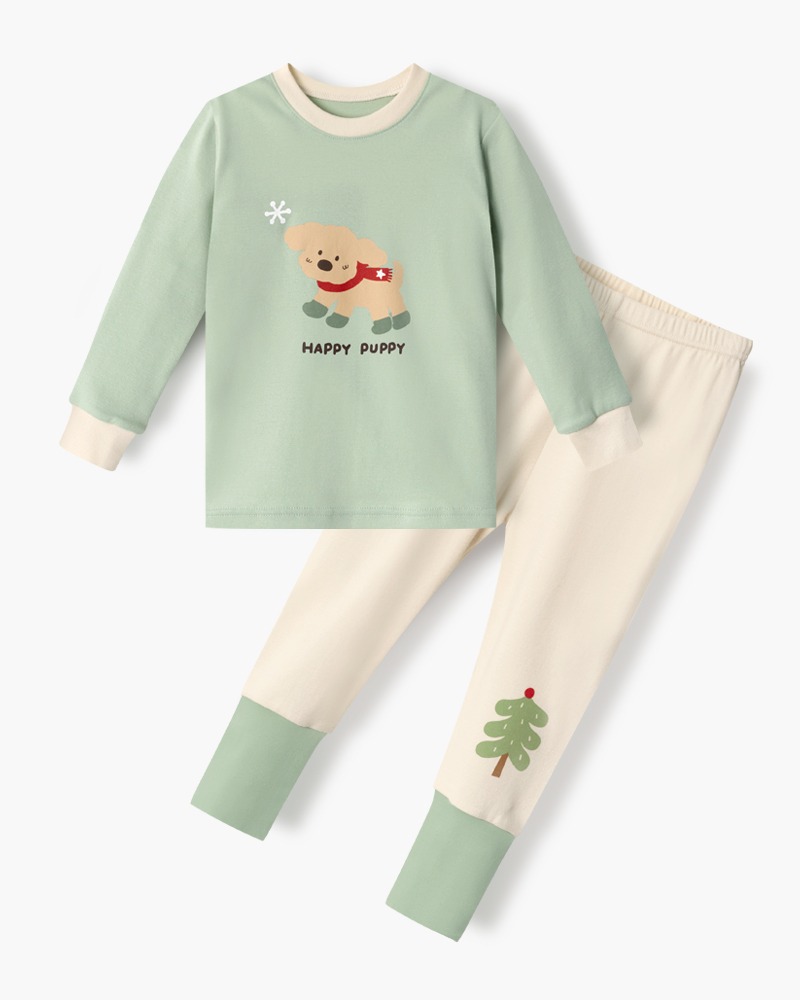 Bộ đồ dài dáng ôm cotton mịn bé trai và bé gái U1257