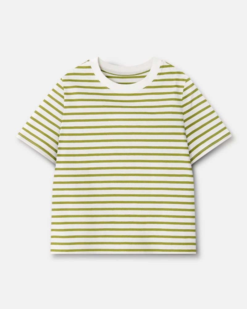 Áo phông ngắn tay cotton mịn bé trai và bé gái U900A