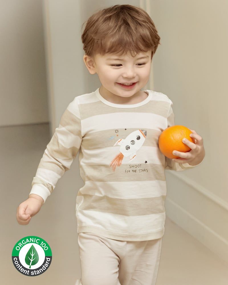 Bộ đồ dài cotton mịn dáng rộng bé trai U1315