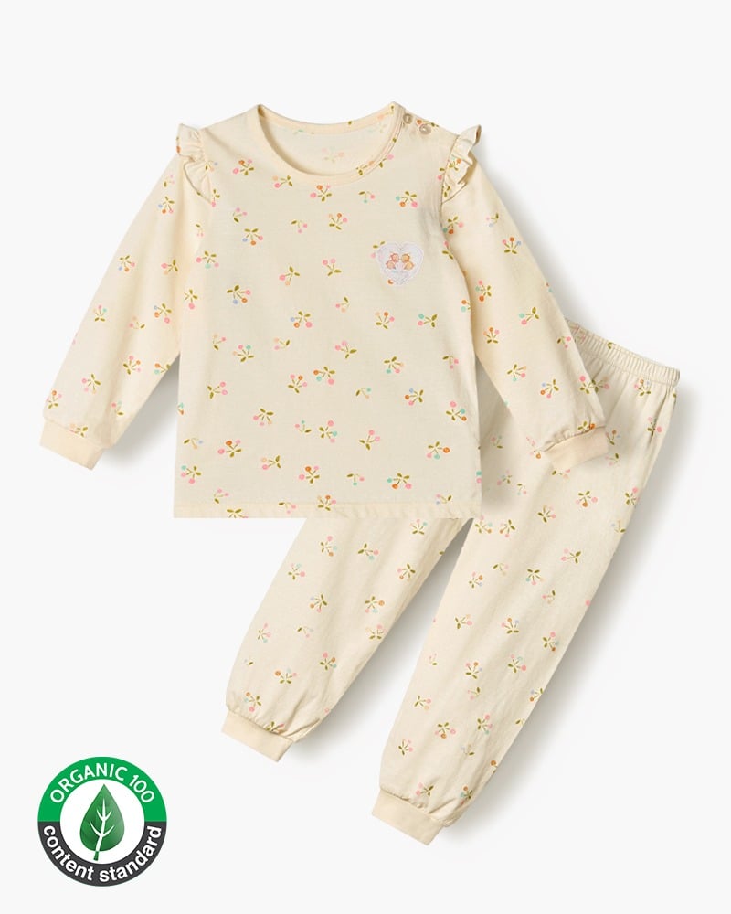 Bộ đồ dài cotton mịn dáng rộng bé gái U1312