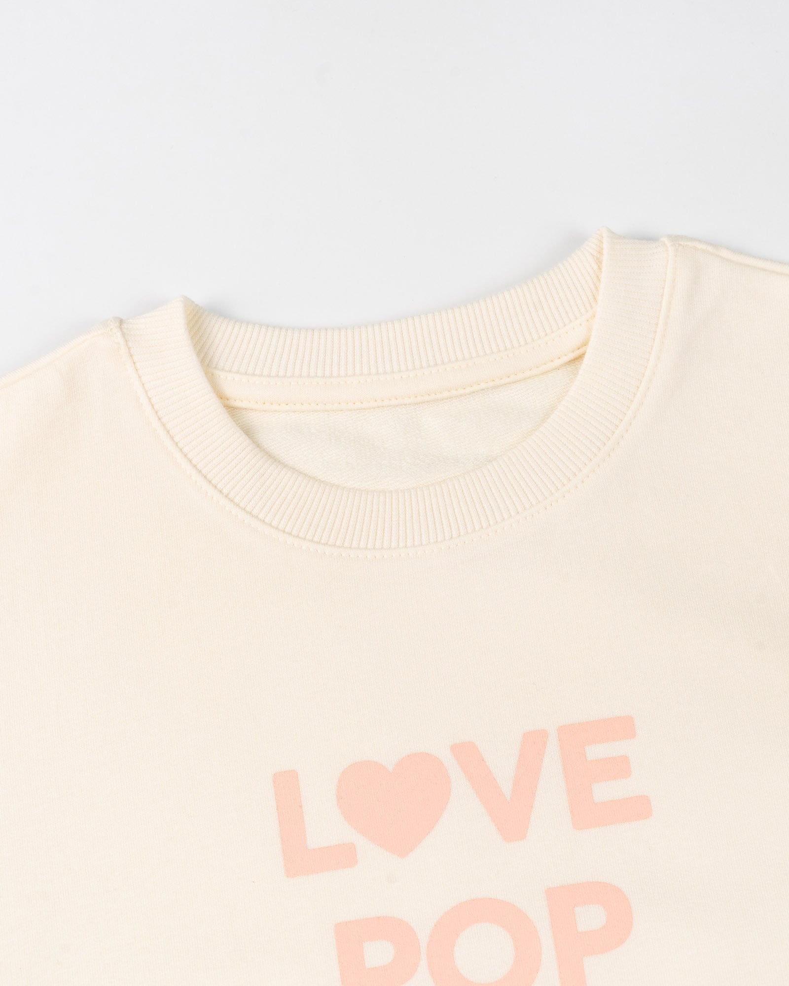 Bộ đồ dài dáng rộng vải nỉ da cá cotton bé gái U1345