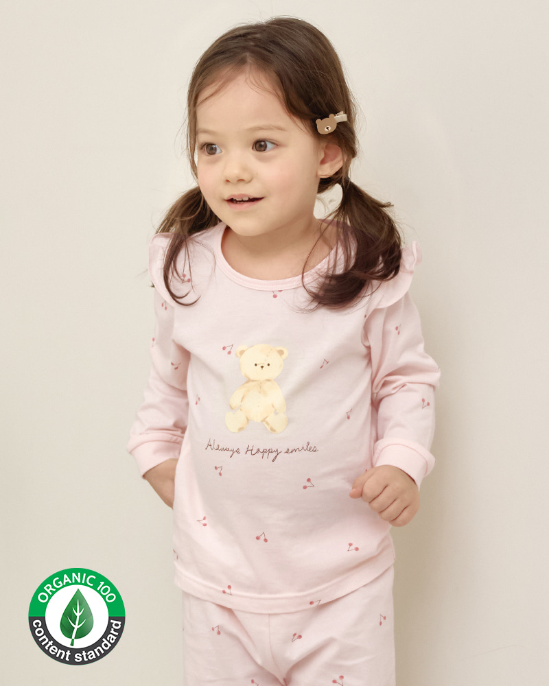 Bộ đồ dài cotton mịn dáng rộng bé gái U1314