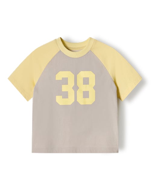 Áo thun tay ngắn Raglan vải cotton cho bé trai và bé gái U900N
