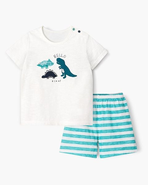 Bộ đồ ngắn cotton mịn bé trai U3201