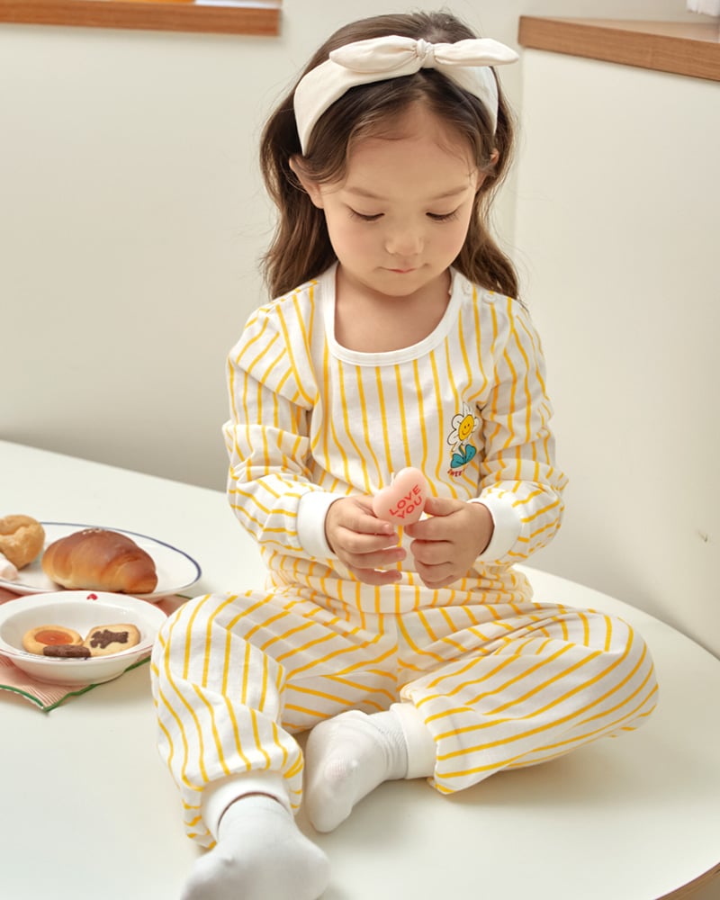 Bộ đồ dài cotton mịn dáng rộng bé gái U1307