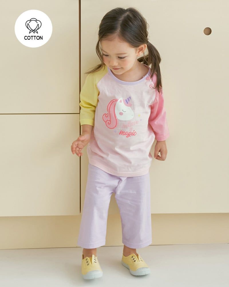 Bộ đồ lửng cotton mịn bé gái U2171