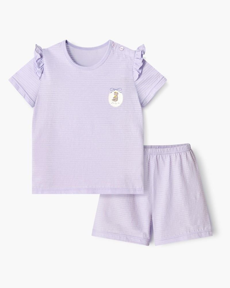 Bộ đồ ngắn cotton giấy bé gái U3209