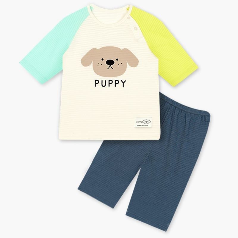 [Lẻ size] Bộ đồ lửng cotton cho bé trai và bé gái lẻ size U8011