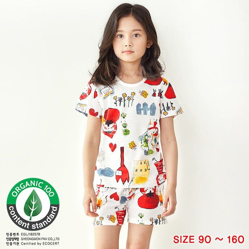 [Lẻ size] Bộ đồ ngắn cotton cho bé trai và bé gái lẻ size U8010