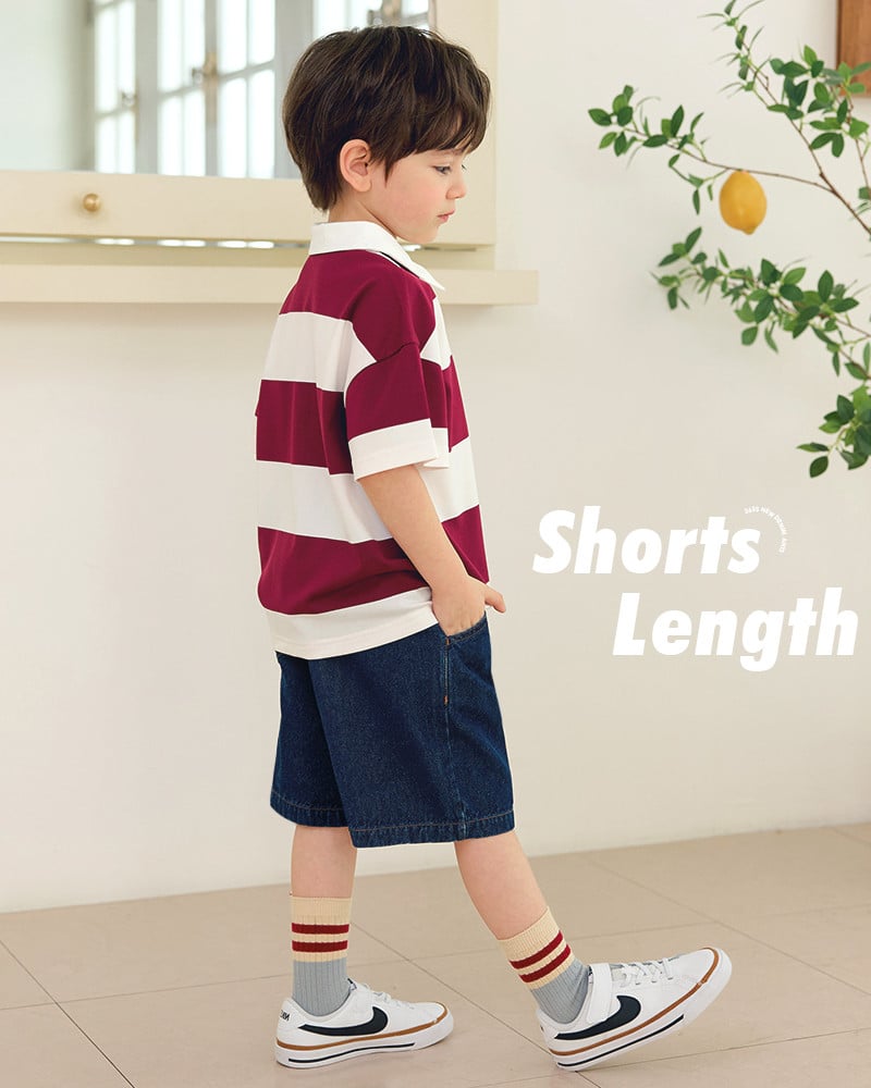 Quần short siêu nhẹ vải denim cotton mỏng mềm mại U950X