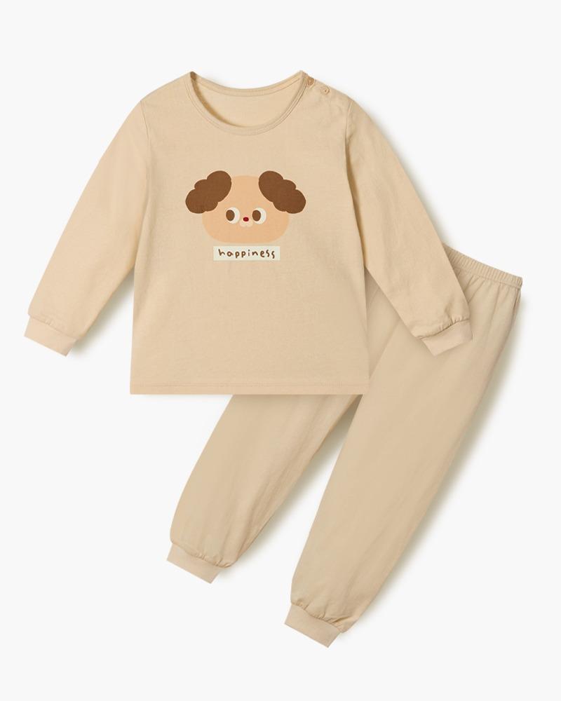 Bộ đồ dài dáng rộng cotton mịn bé trai và bé gái U1325