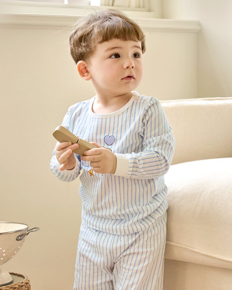 Bộ đồ dài dáng rộng cotton mịn bé trai U1266