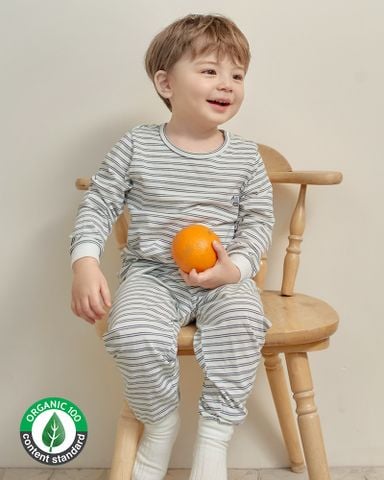 Bộ đồ dài cotton mịn dáng rộng bé trai U1317