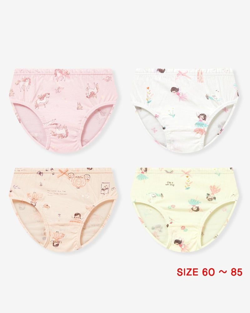 Set 4 quần chip tam giác bé gái U6019