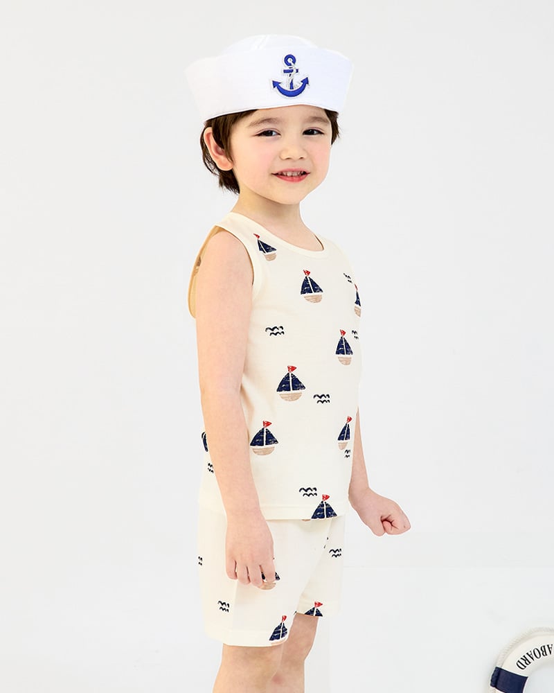 Bộ đồ ba lỗ cotton mịn bé trai và bé gái U4101