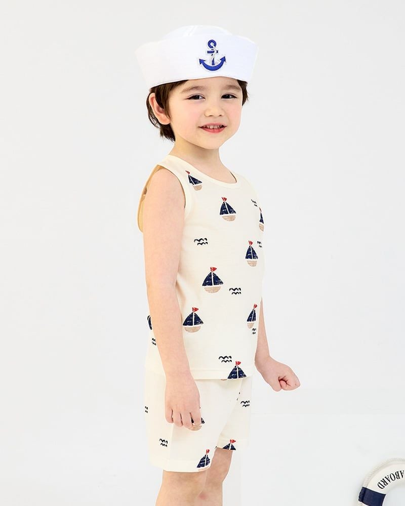 Bộ đồ ba lỗ cotton mịn bé trai và bé gái U4101