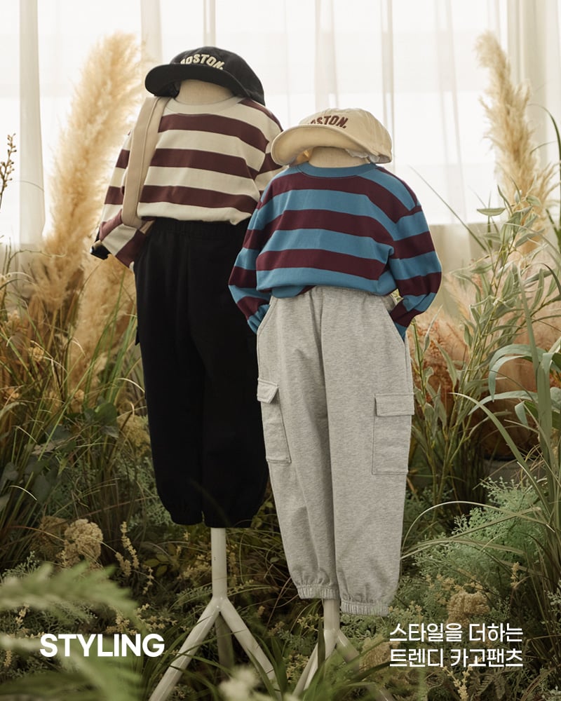 Quần cargo thu đông cotton spandex bé trai và bé gái U950G