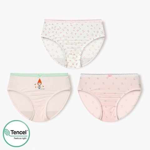 Set 3 quần chip tam giác vải Tencel cho bé gái U6061