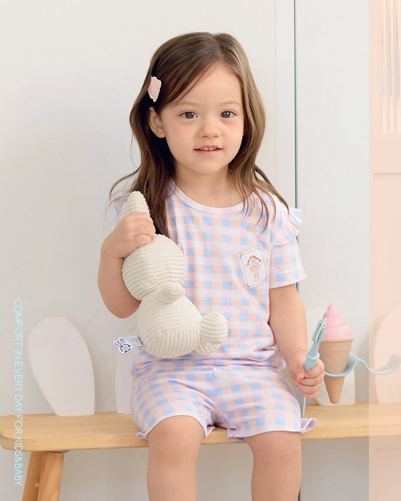Bộ đồ ngắn cotton mịn bé gái U3229