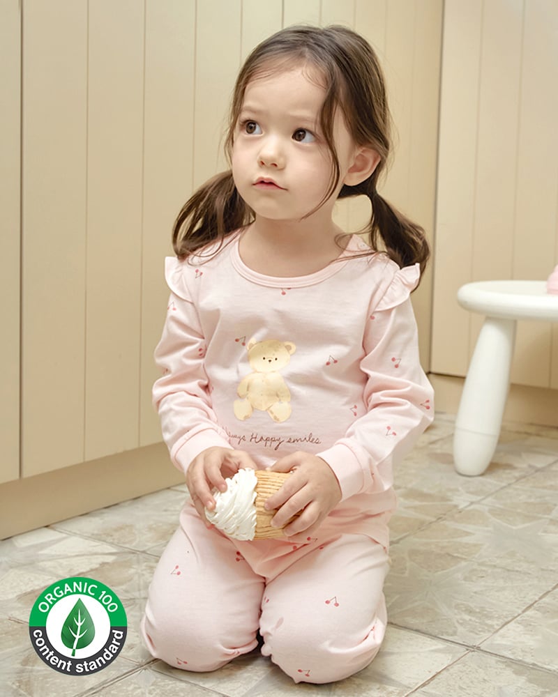 Bộ đồ dài cotton mịn dáng rộng bé gái U1314