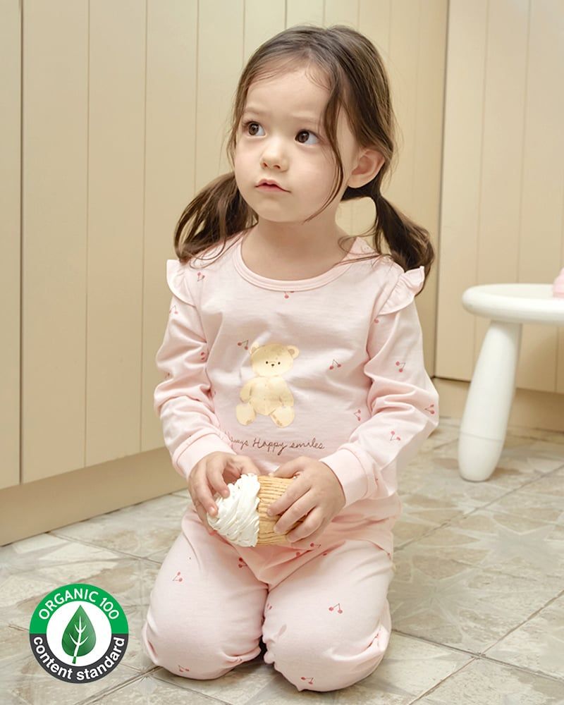 Bộ đồ dài cotton mịn dáng rộng bé gái U1314