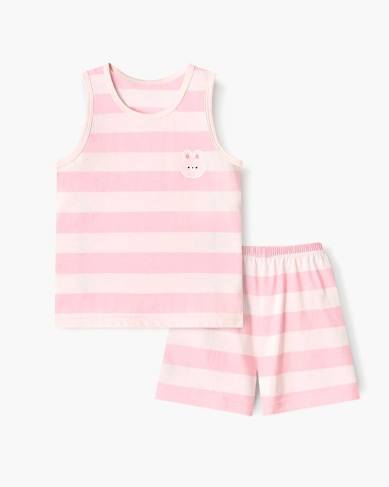 Bộ đồ ba lỗ cotton mịn bé gái U4093