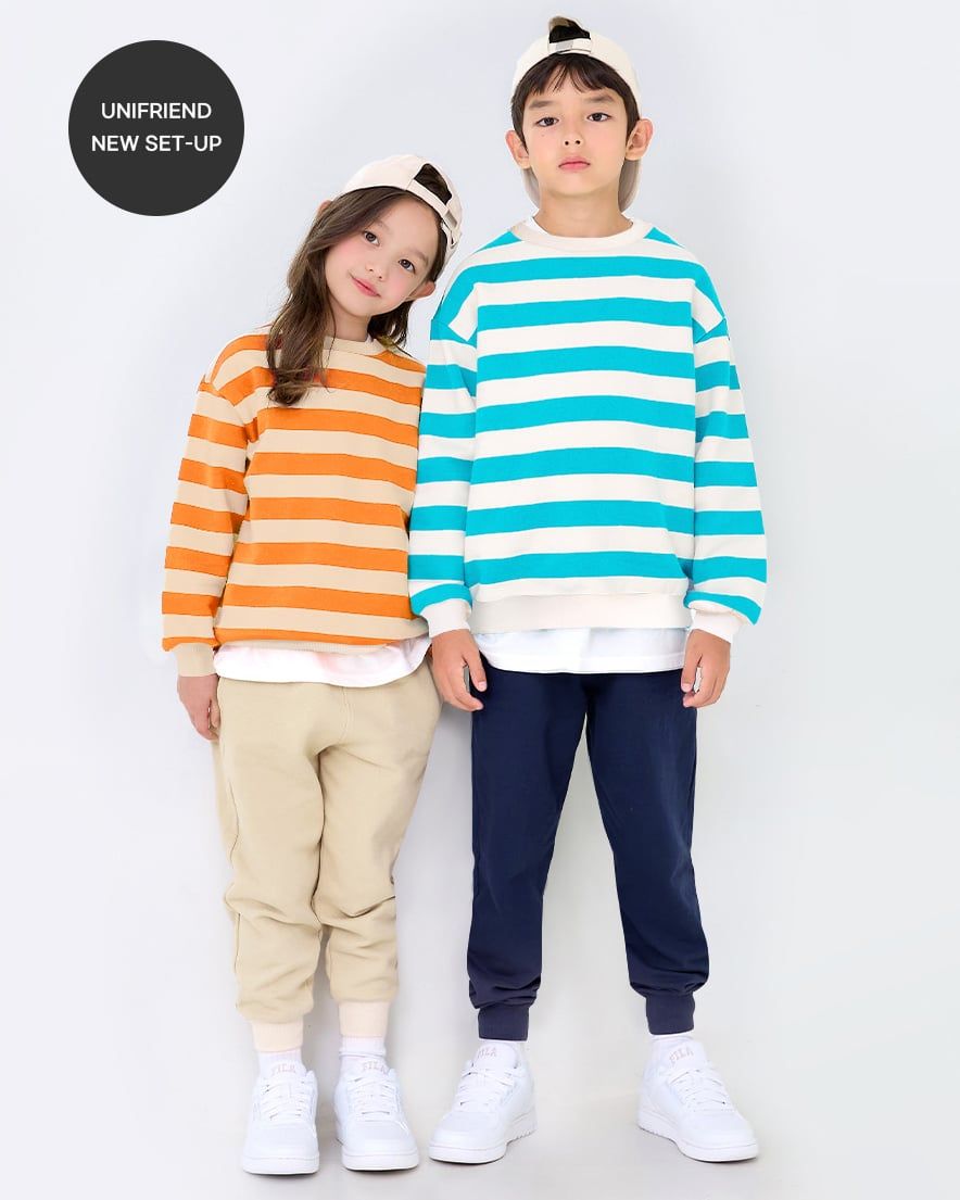 Bộ đồ dài dáng rộng cotton mịn bé gái và bé trai U1225