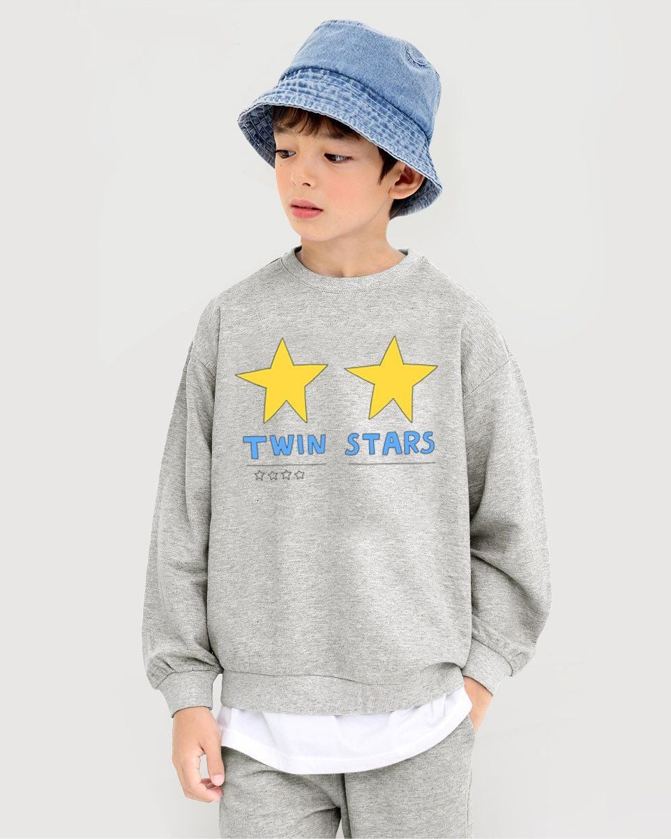 Bộ đồ dài dáng rộng cotton mịn bé gái và bé trai U1254