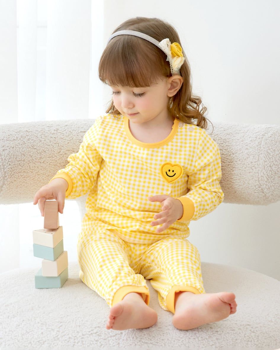 Bộ đồ dài dáng rộng cotton mịn bé gái U1182