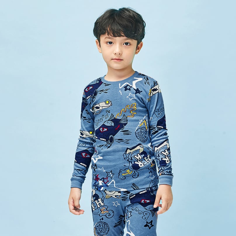 Bộ đồ dài dáng ôm cotton mịn bé trai U1247