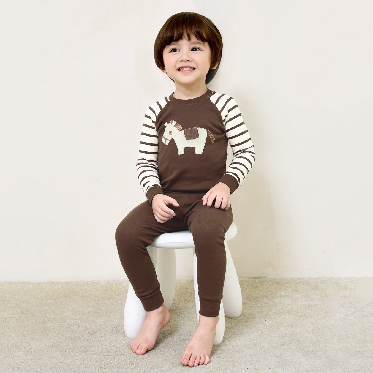 [Lẻ size] Bộ đồ dài tay cotton cho bé trai và bé gái lẻ size U8008