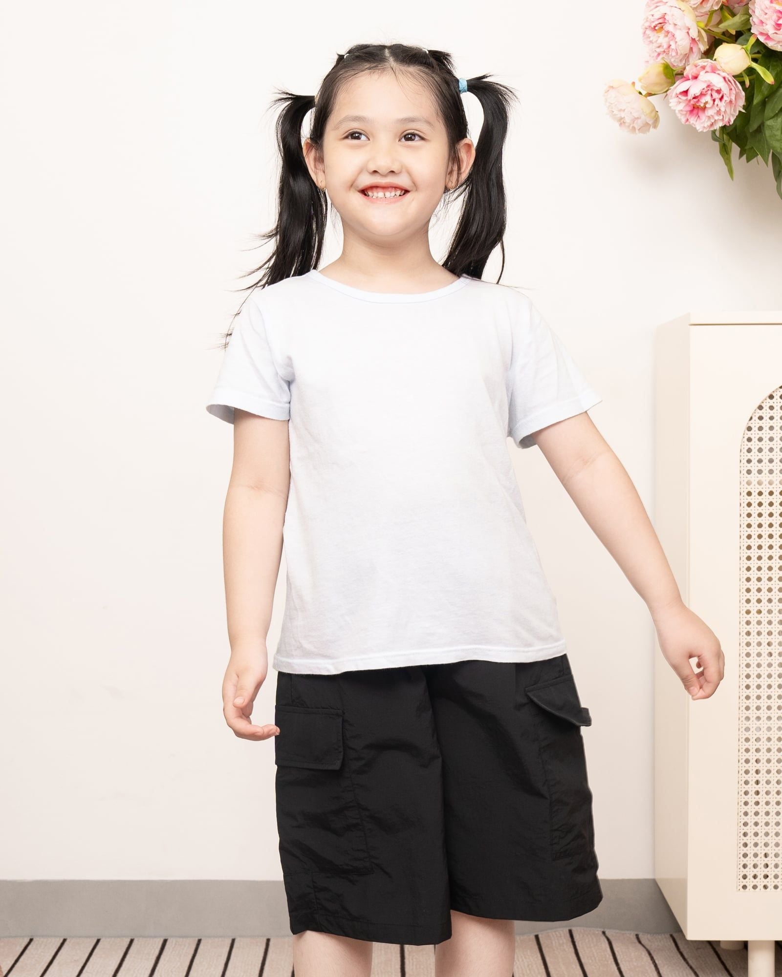 Quần short cargo vải gió siêu nhẹ, mỏng thoáng mát bé trai và bé gái U950Y