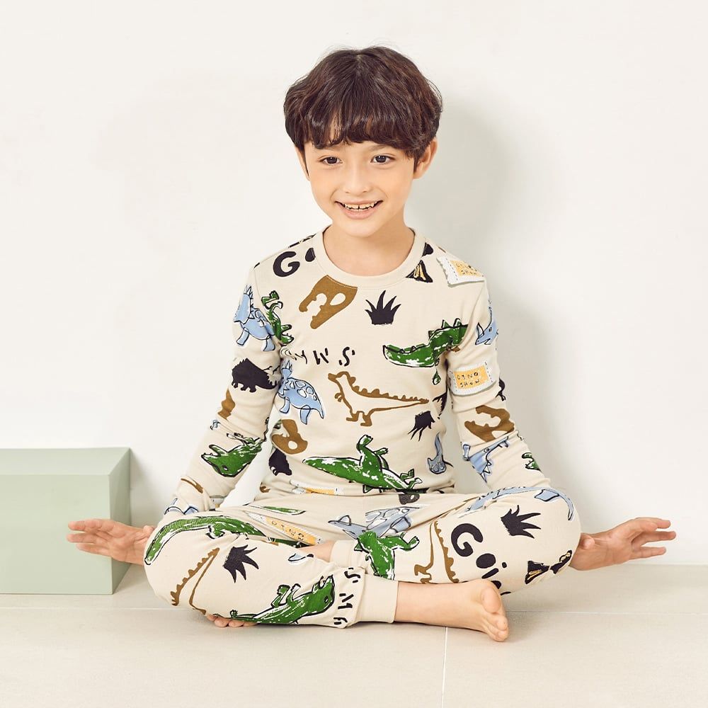 Bộ đồ dài dáng ôm cotton mịn bé trai U1248