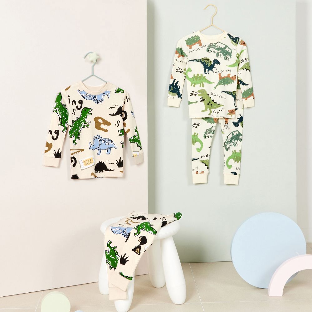 Bộ đồ dài dáng ôm cotton mịn bé trai U1248