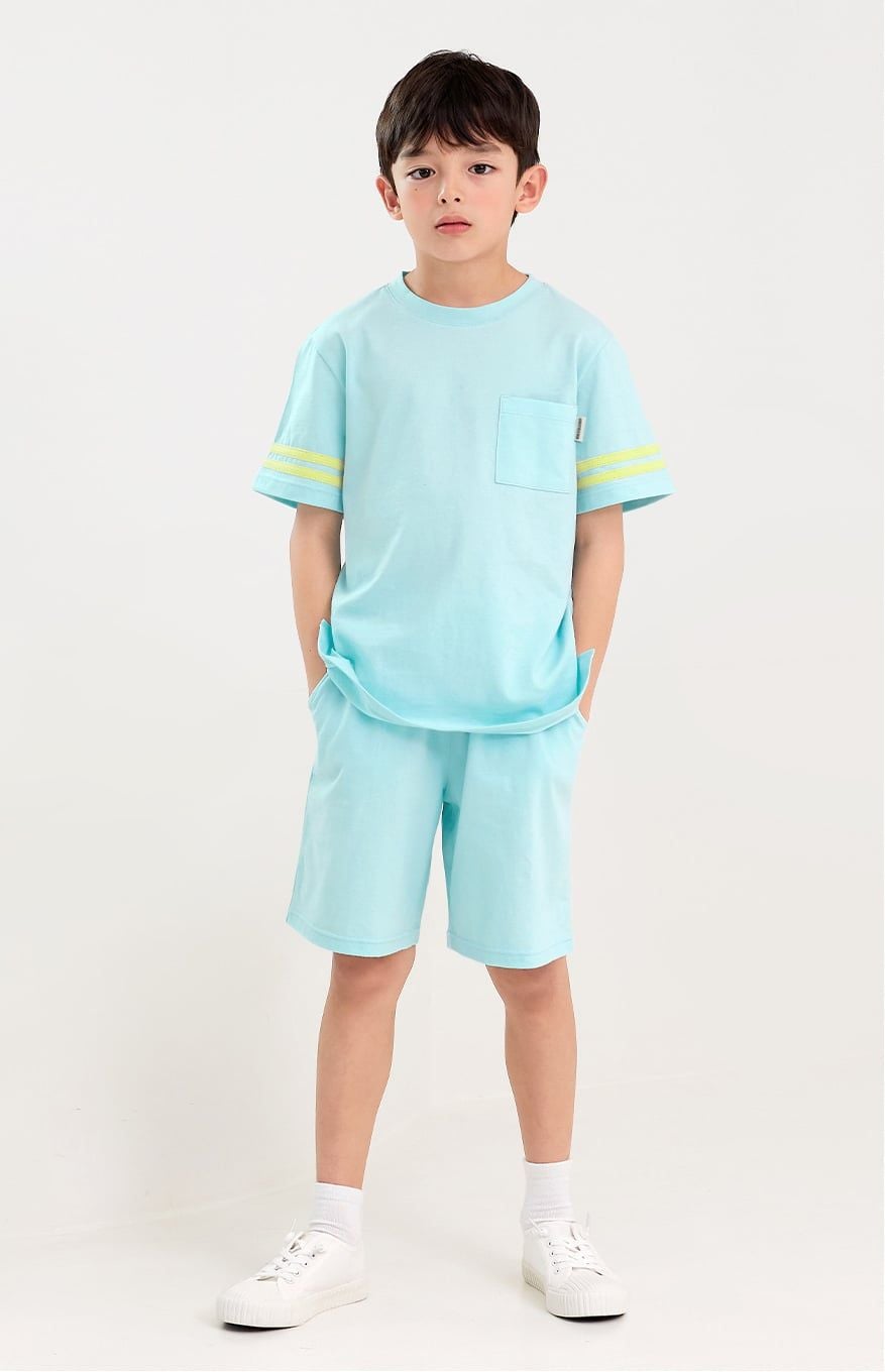 [Lẻ size] Bộ đồ ngắn dạo phố cotton cho bé trai và bé gái lẻ size U8014