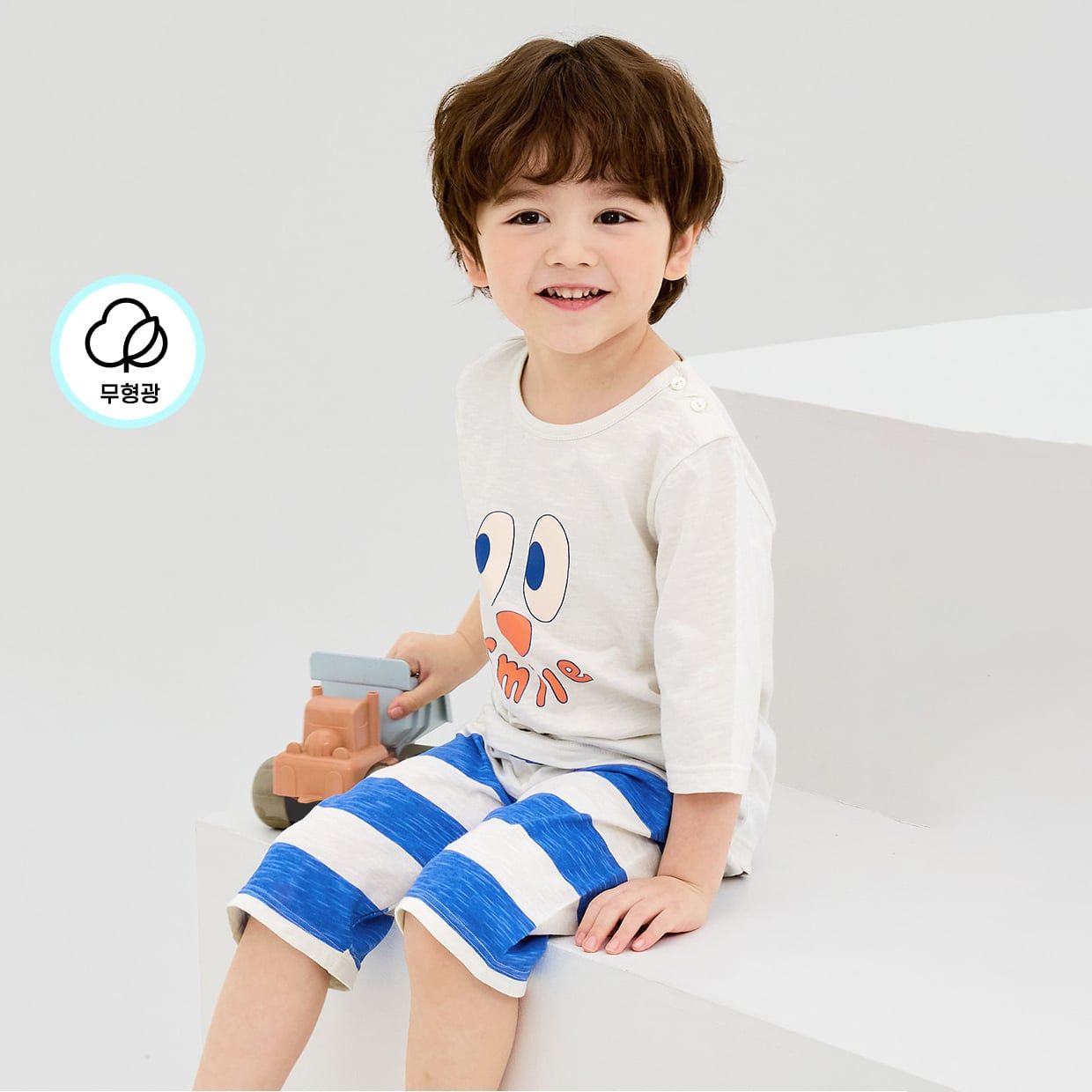 [Lẻ size] Bộ đồ lửng cotton cho bé trai và bé gái lẻ size U8003
