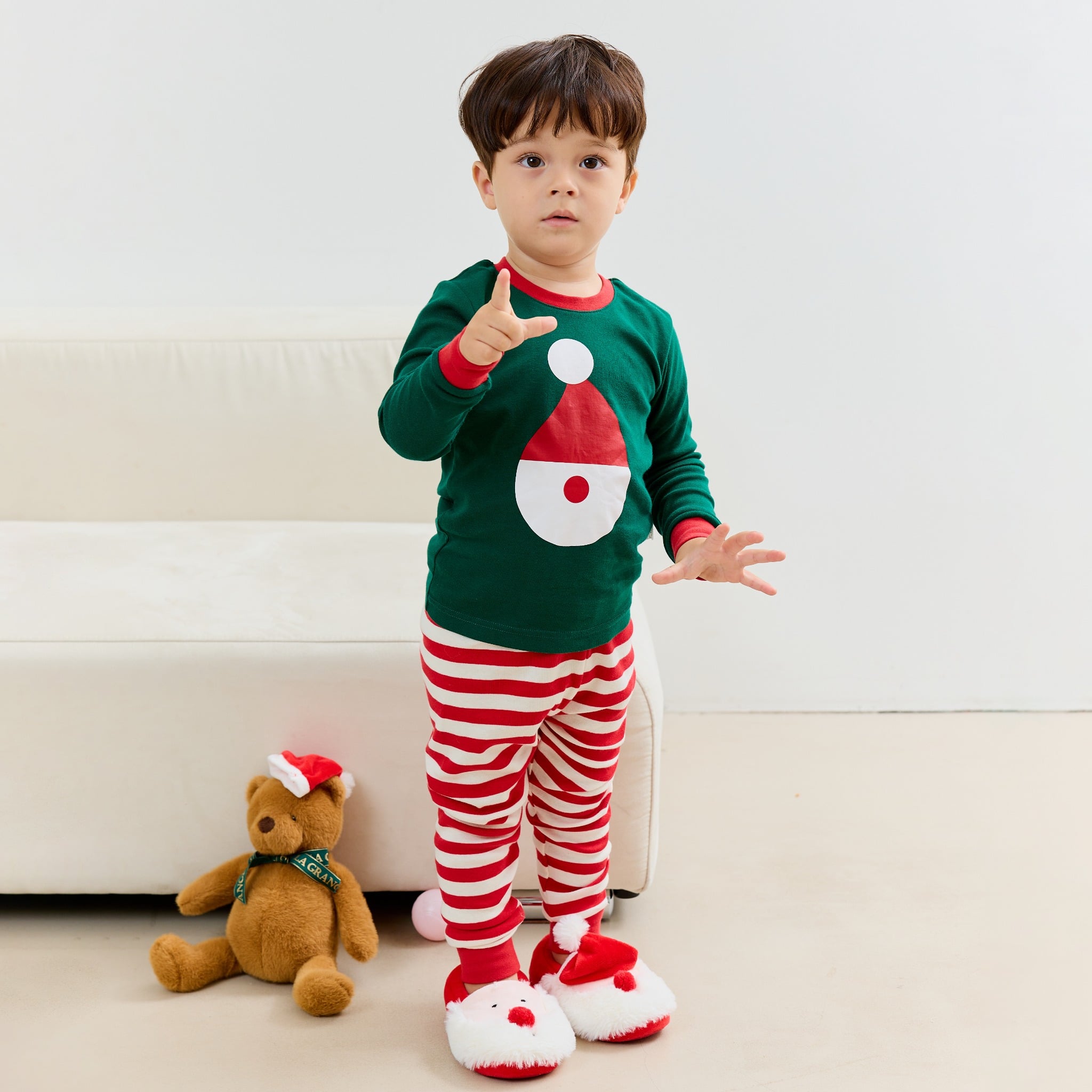 [Lẻ size] Bộ đồ dài tay cotton cho bé trai và bé gái lẻ size U8008