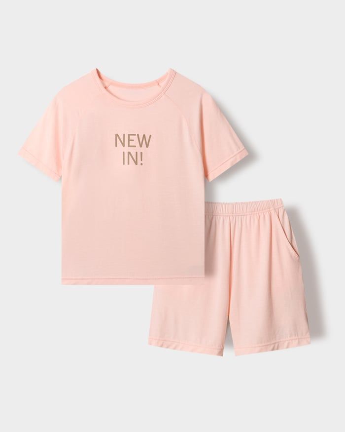 Bộ đồ ngắn mặc nhà vải Tencel Modal siêu mềm mát bé gái U3238