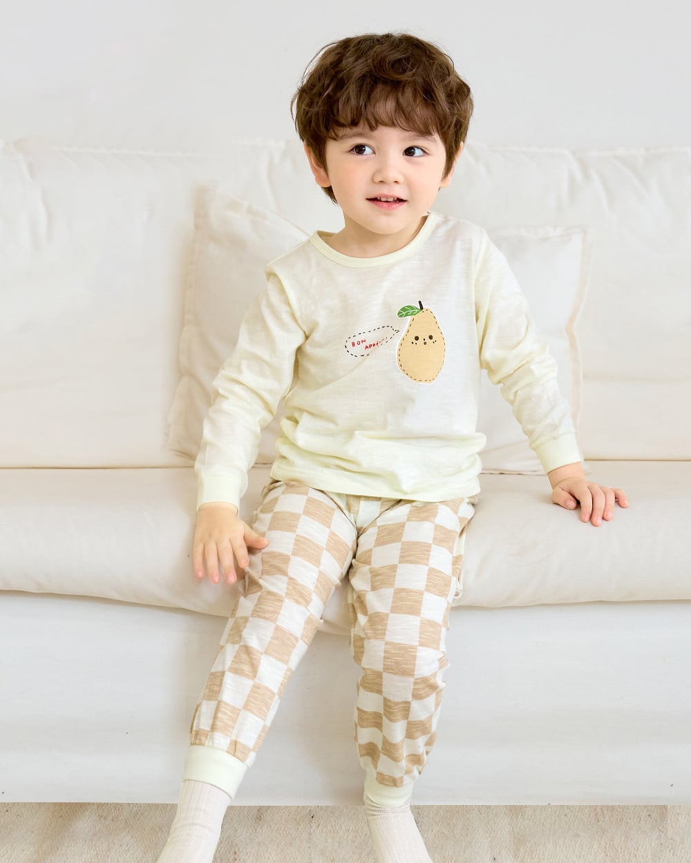 Bộ đồ dài cotton mịn bé trai và bé gái U1236