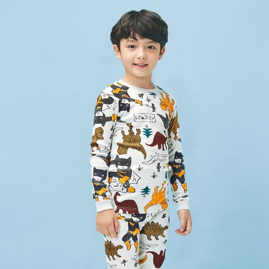 [Lẻ size] Bộ đồ dài tay cotton cho bé trai và bé gái lẻ size U8008