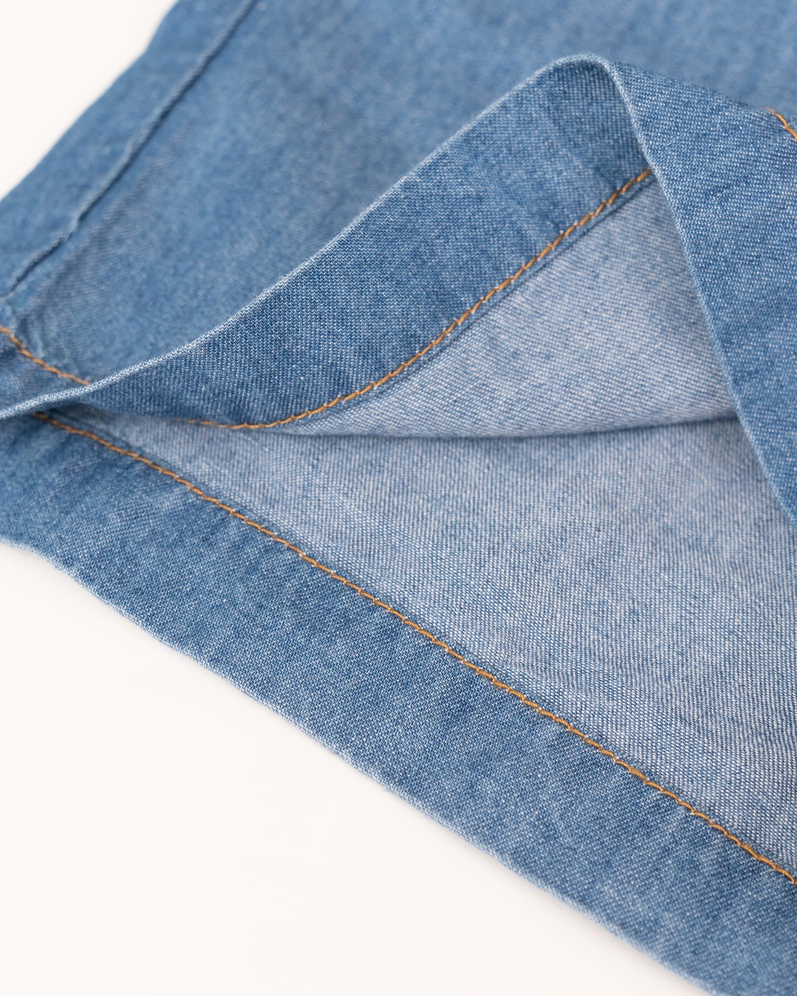 Quần short siêu nhẹ vải denim cotton mỏng mềm mại U950X