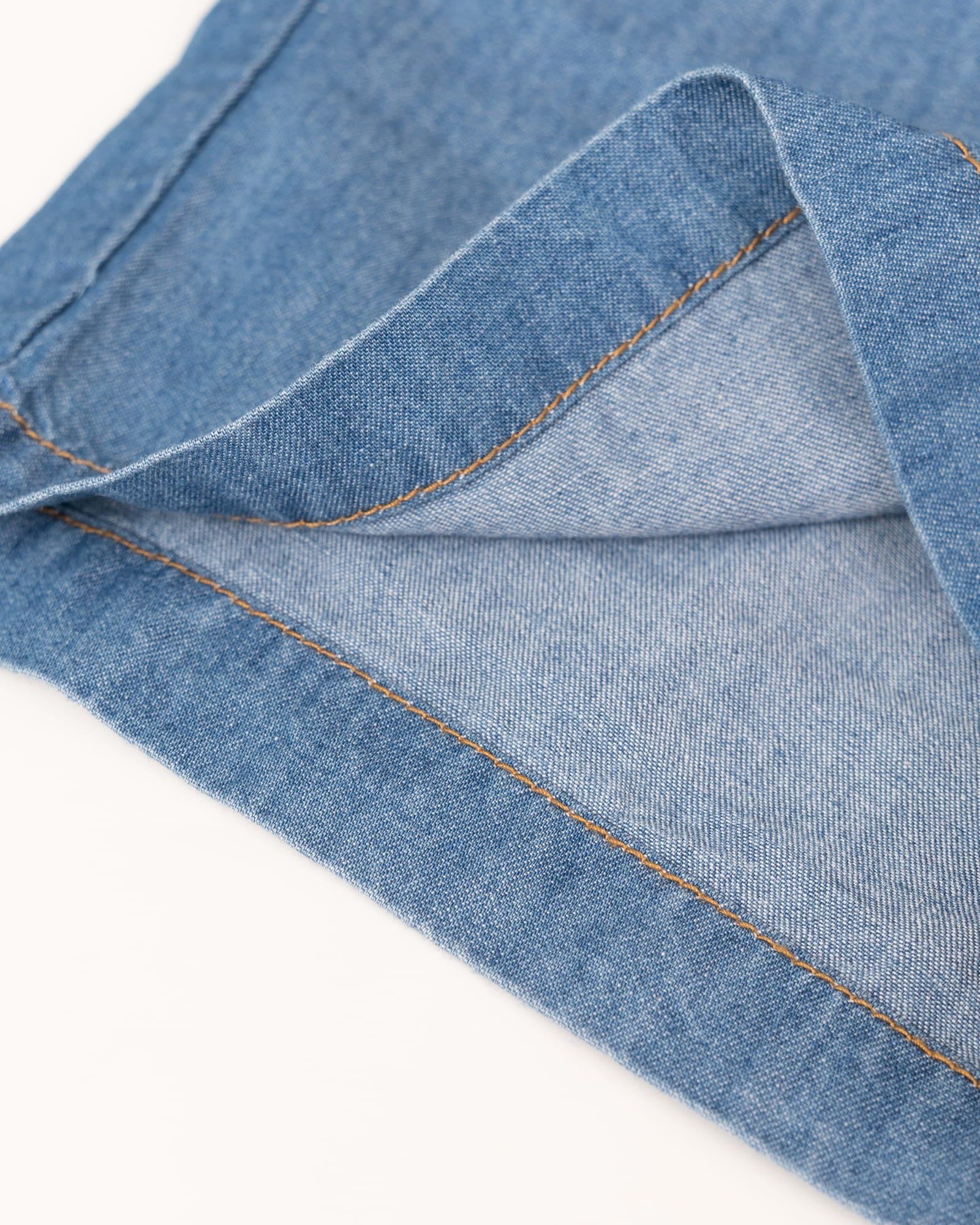 Quần short siêu nhẹ vải denim cotton mỏng mềm mại U950X