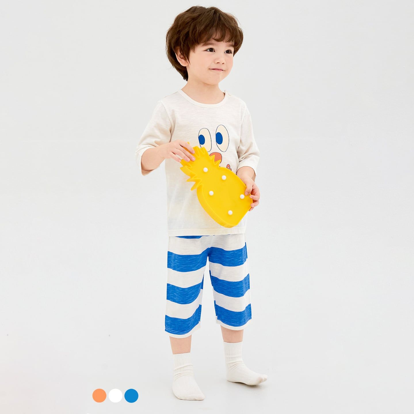 [Lẻ size] Bộ đồ lửng cotton cho bé trai và bé gái lẻ size U8003