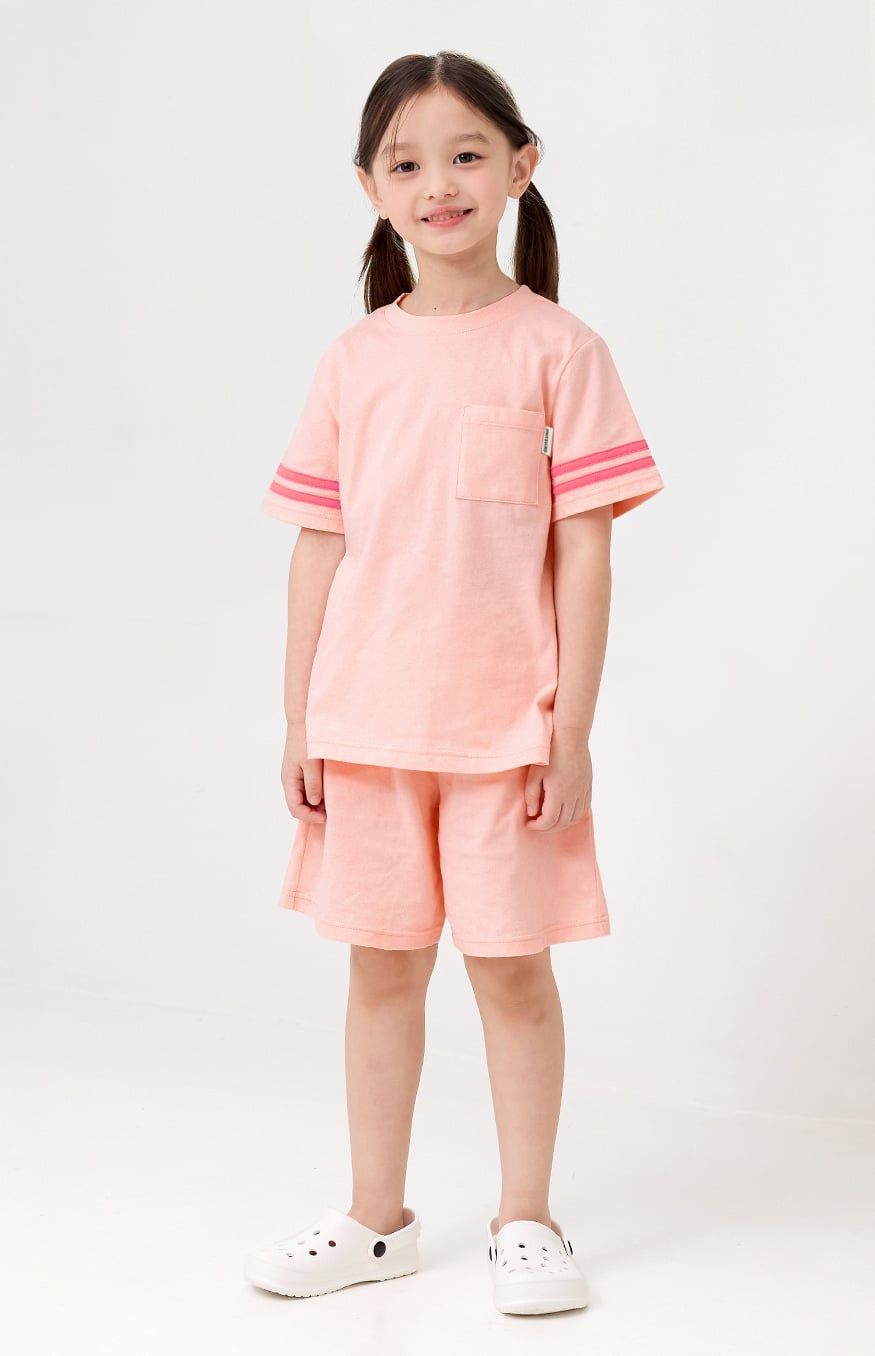 [Lẻ size] Bộ đồ ngắn dạo phố cotton cho bé trai và bé gái lẻ size U8014