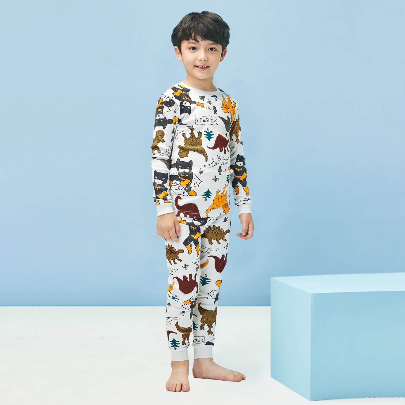 Bộ đồ dài dáng ôm cotton mịn bé trai U1249