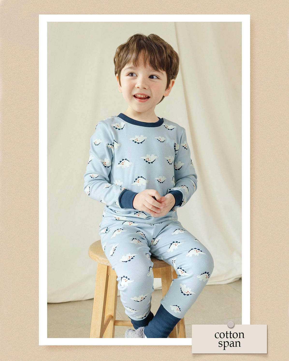 Bộ đồ dài dáng ôm cotton mịn bé trai U1260