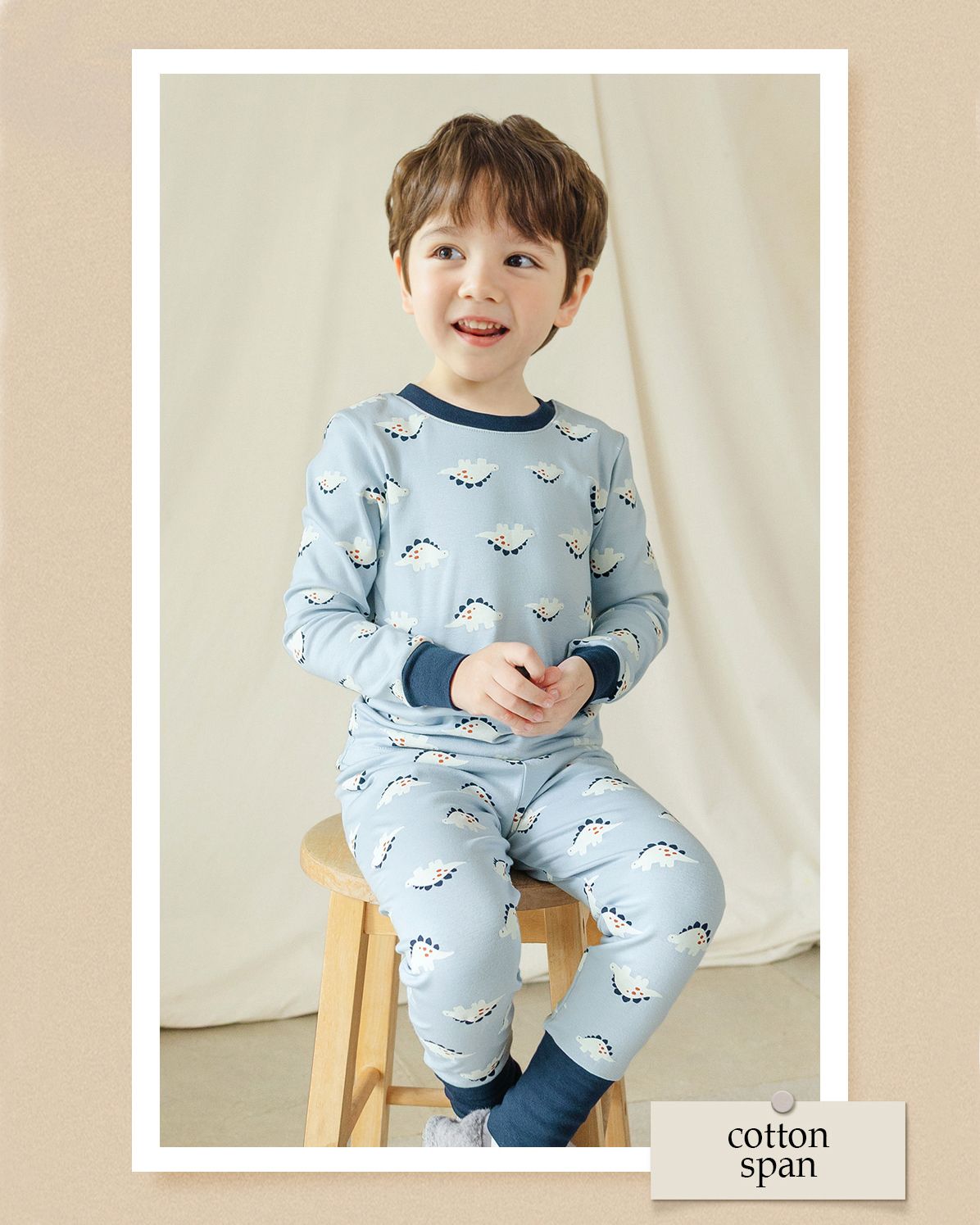 Bộ đồ dài dáng ôm cotton mịn bé trai U1260