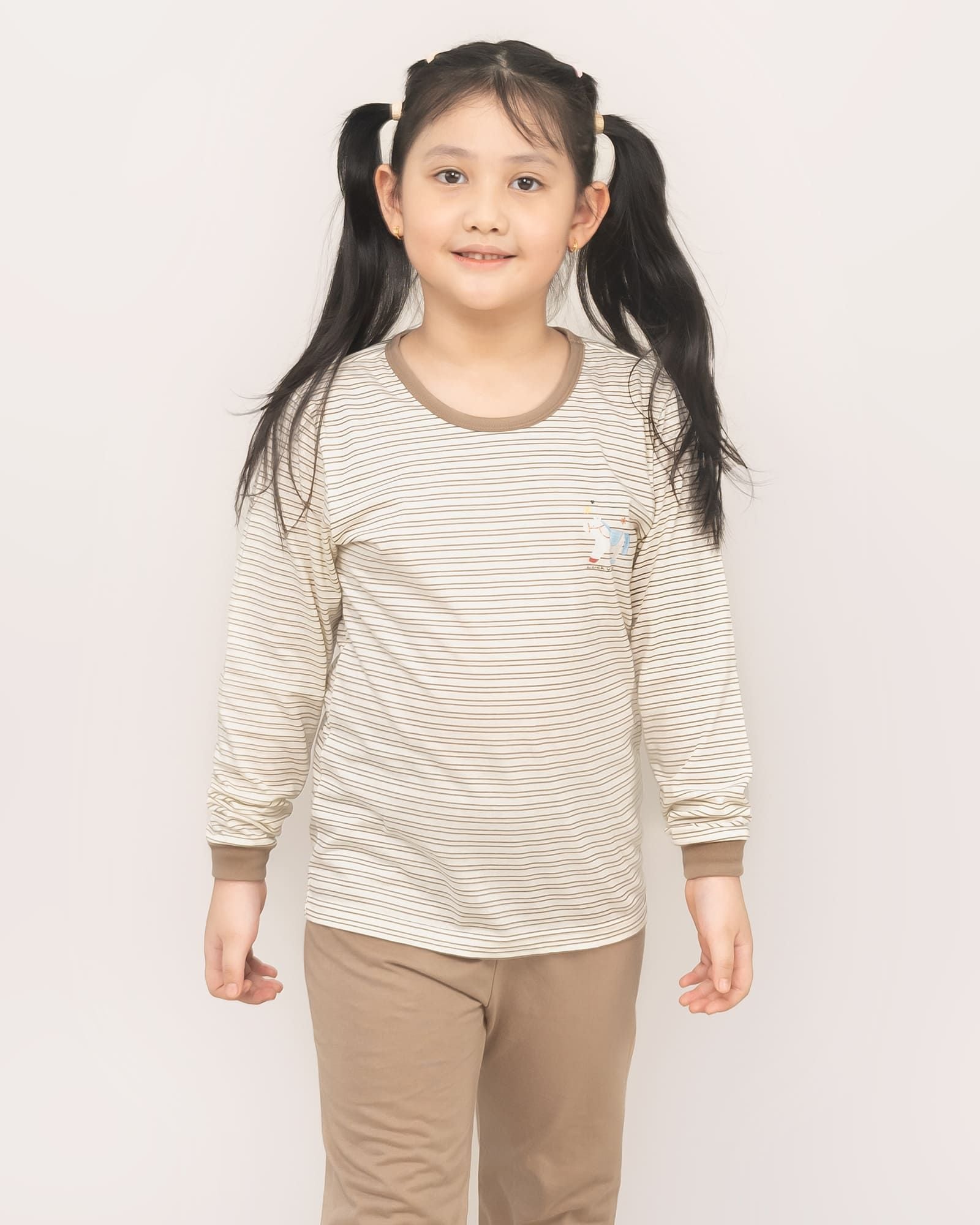 Bộ đồ dài dáng rộng cotton mịn bé trai và bé gái U1330